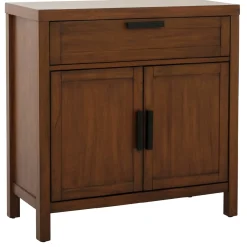Online Honeybloom Samuel 1-Drawer 2-Door Wooden Cabinet Opening Sales Cabinets & Chests
