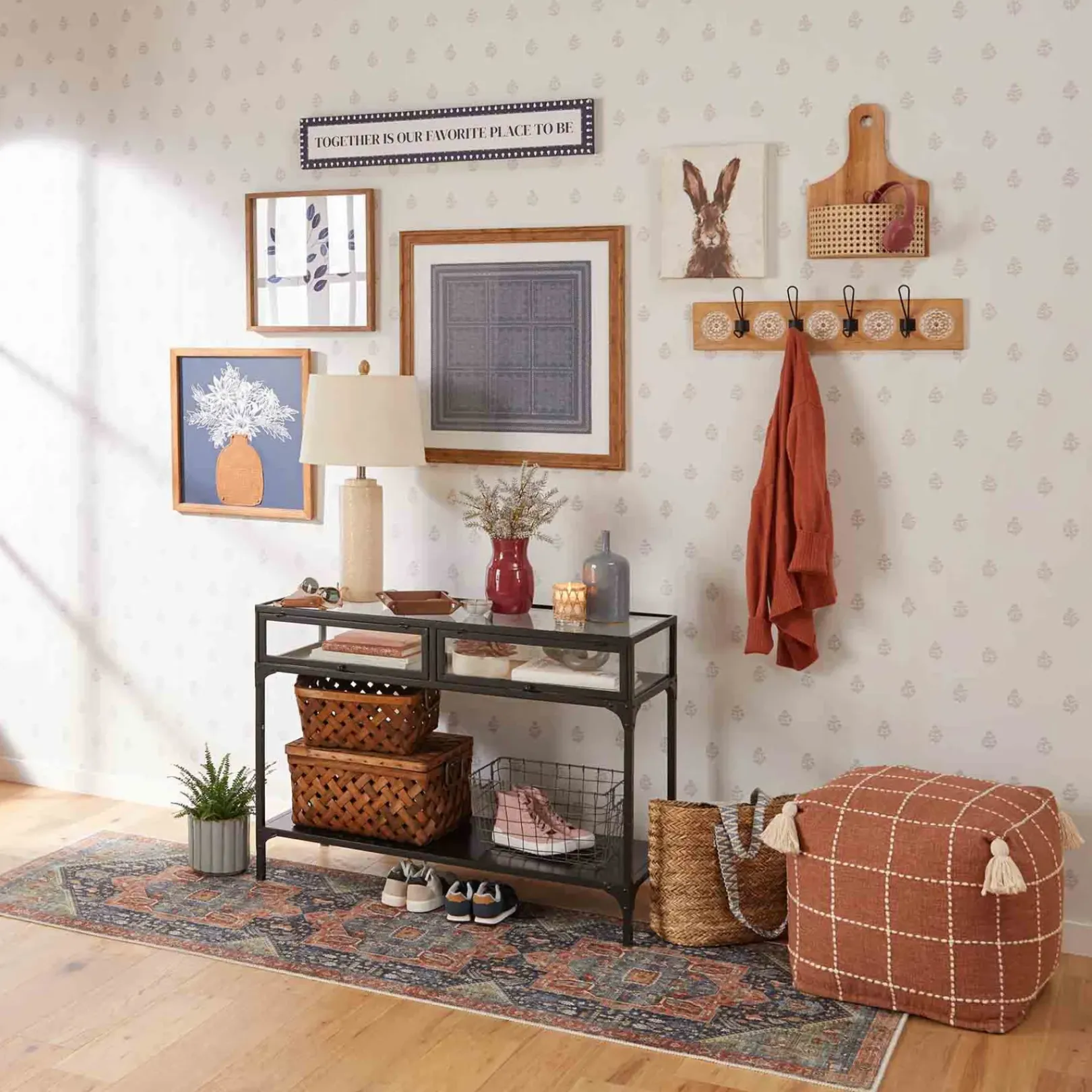 Honeybloom Shiva Brown Woven Pouf Flash Sale Ottomans & Poufs