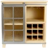Clearance Honeybloom Suzanne Barn Door Wine Cabinet Featured Baker'S Racks & Bar Carts