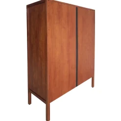 Outlet Honeybloom Wood Rattan Door Cabinet Premium Cabinets & Chests