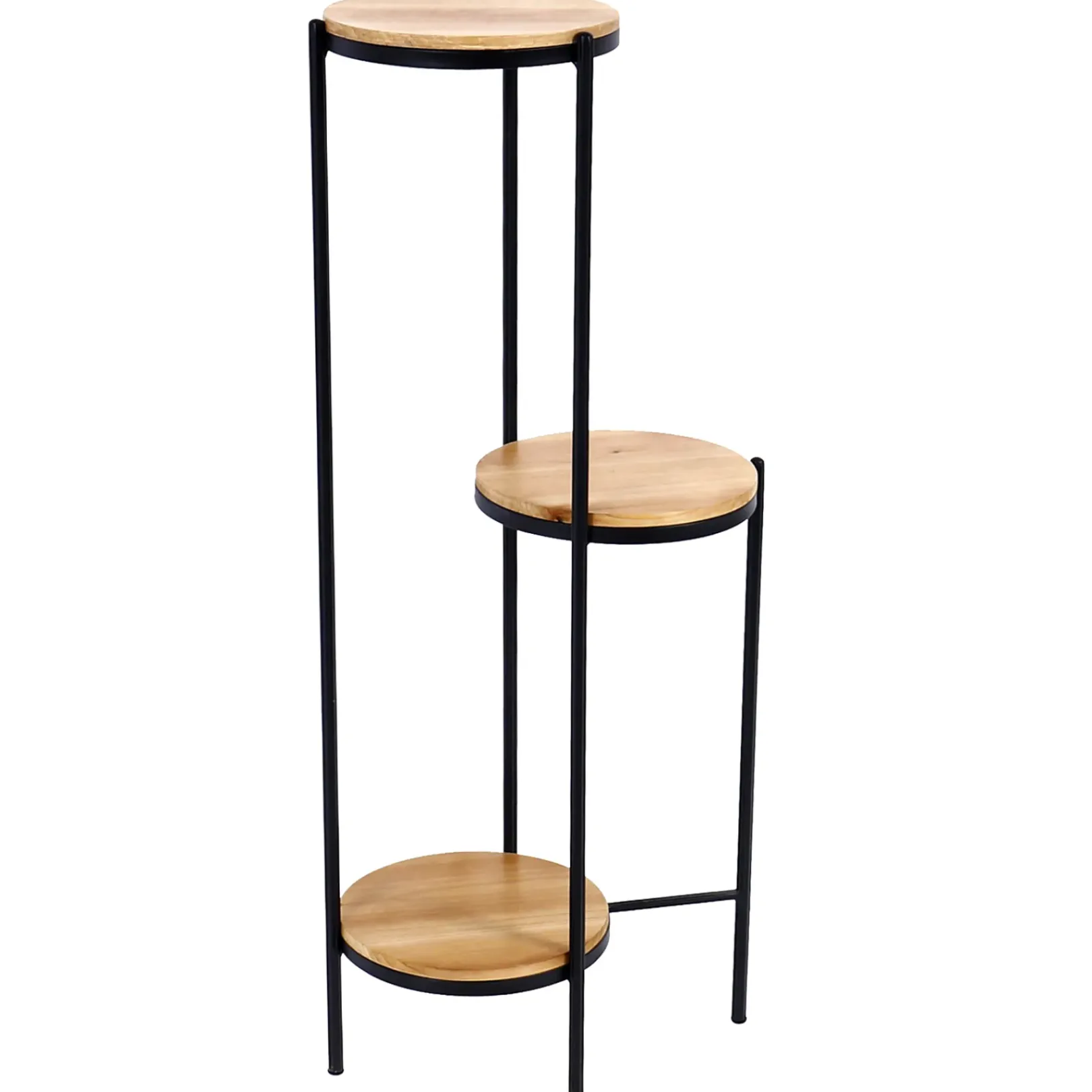 Clearance 31.7In 3 Tier Wood Metal Stand Discount Online Plant Stands