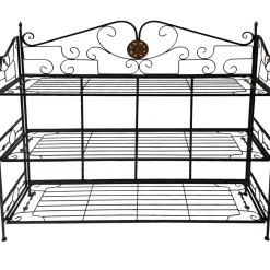 Outlet 40In. Bronze/Gold 3 Tier, Large Bakers Rack Good Quality Baker'S Racks & Bar Carts