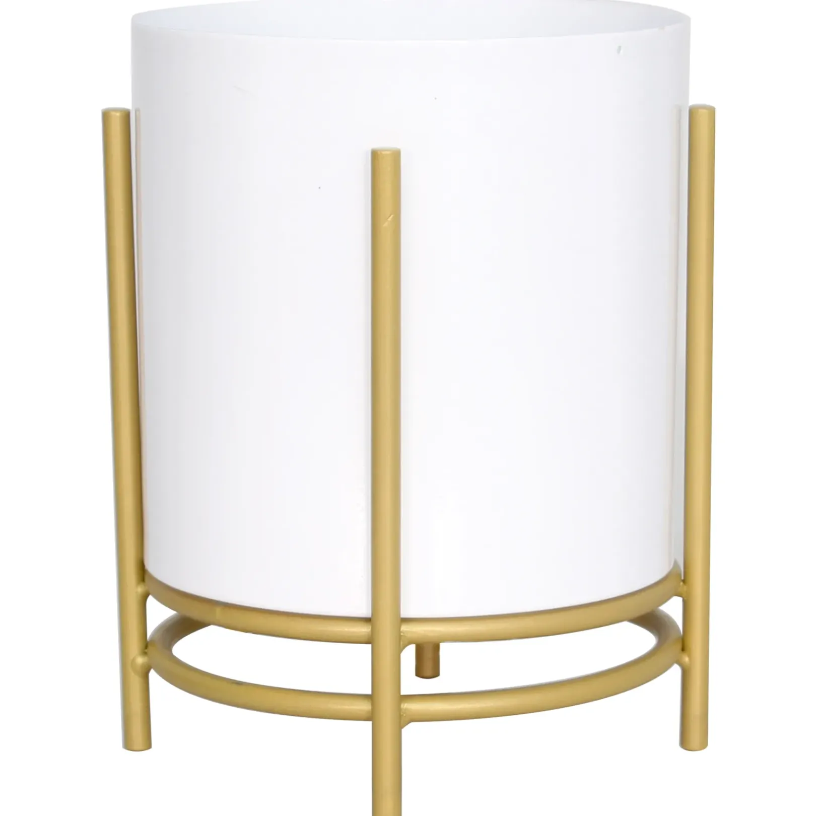 New 9.5In Metal Planter Stand White Clearance Plant Stands