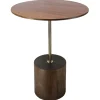 23In Wood W Gold Drink Table Discount Accent Tables