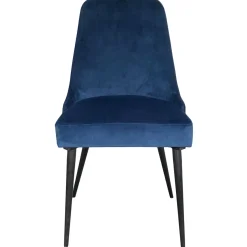 Discount Indigo Blue Velvet Dining Chair Premium Dining Chairs & Benches