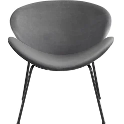Online Jagger Chair With Black Metal Legs, Grey Exquisite Gifts Accent Chairs
