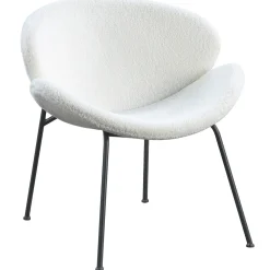Online Jagger White Sherpa Accent Chair Bargain Sale Accent Chairs