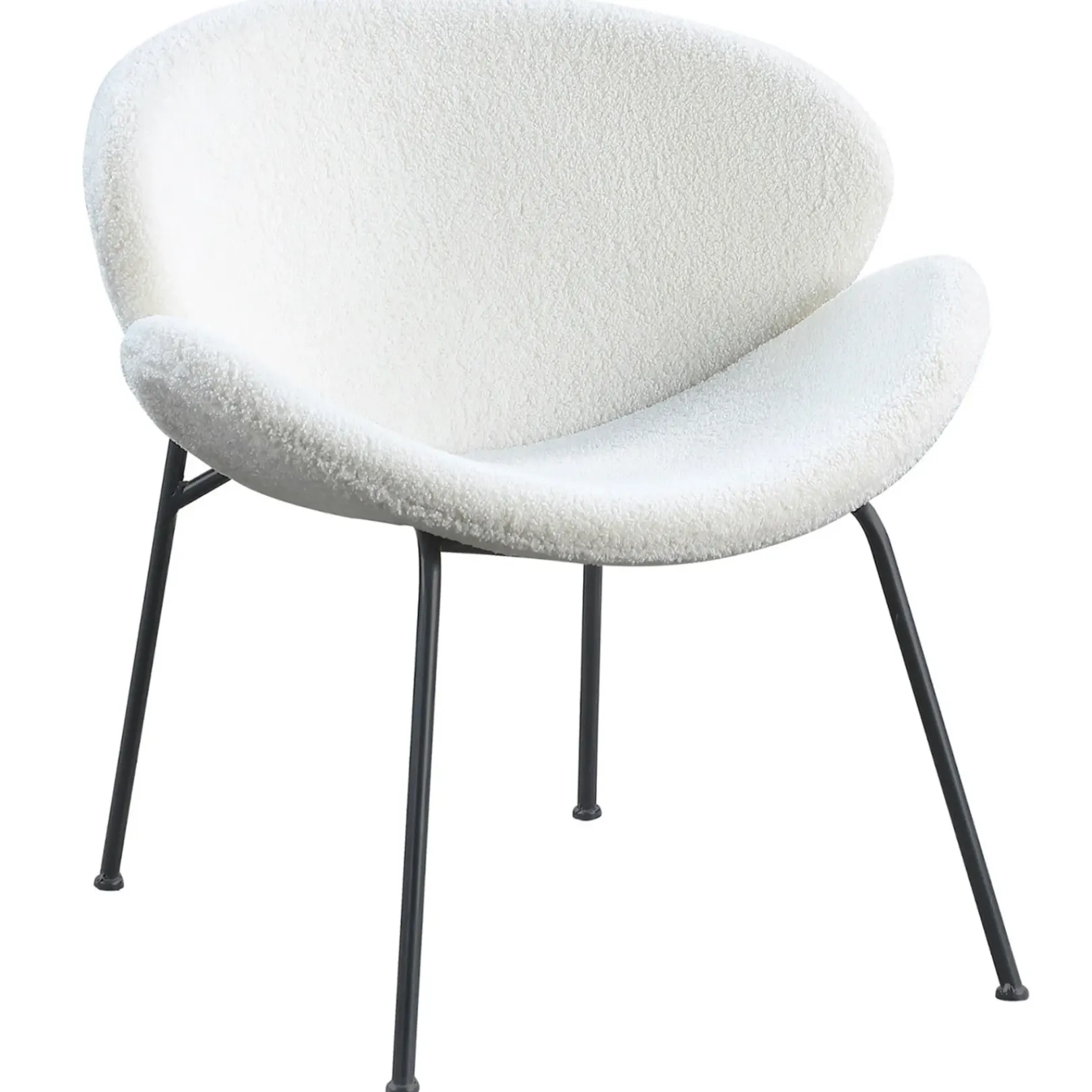 Online Jagger White Sherpa Accent Chair Bargain Sale Accent Chairs