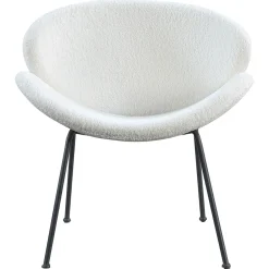 Online Jagger White Sherpa Accent Chair Bargain Sale Accent Chairs
