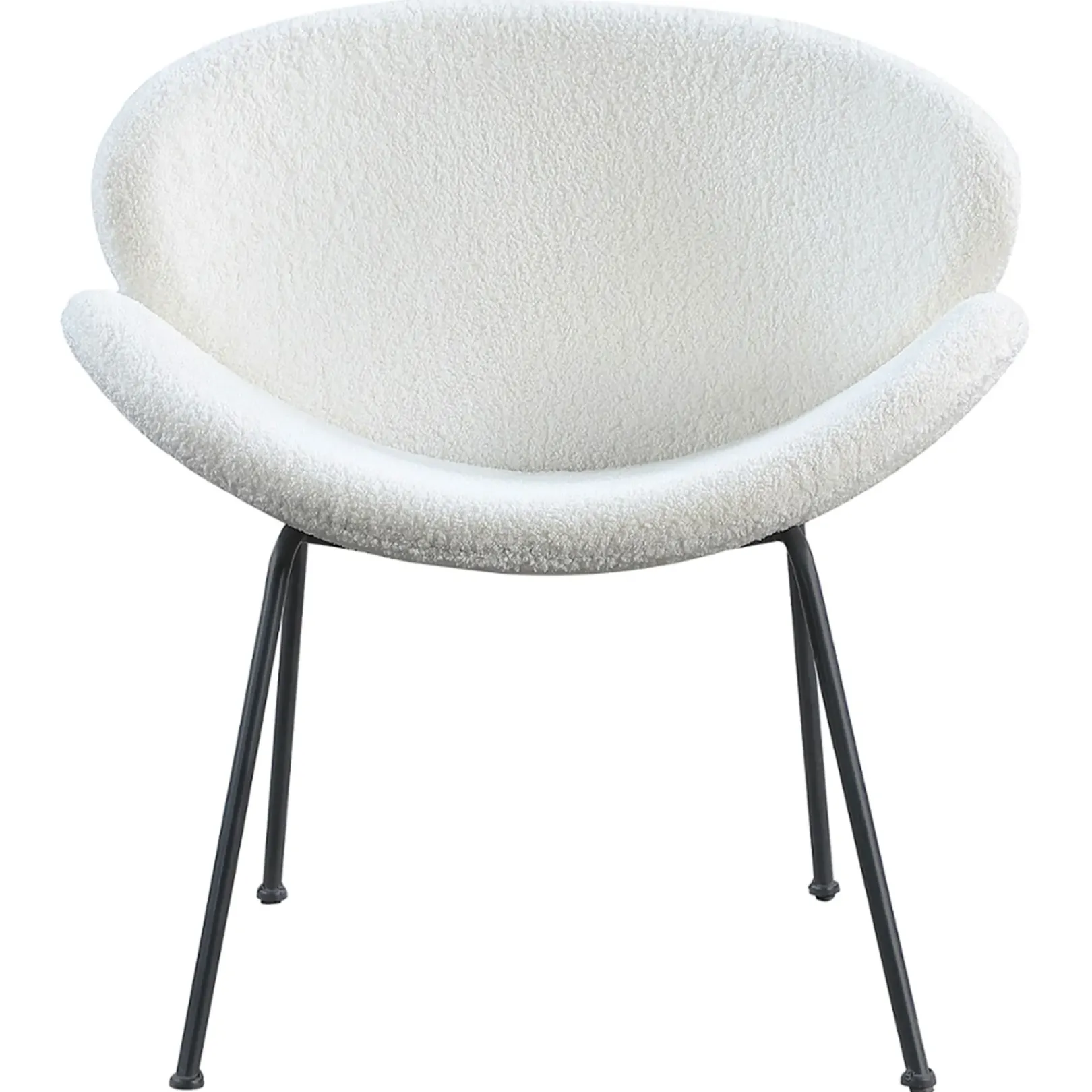 Online Jagger White Sherpa Accent Chair Bargain Sale Accent Chairs