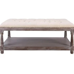 Best Jardan Tufted Ottoman Natural Kd Opening Sales Ottomans & Poufs