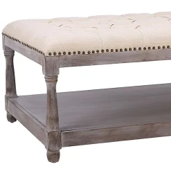 Best Jardan Tufted Ottoman Natural Kd Opening Sales Ottomans & Poufs