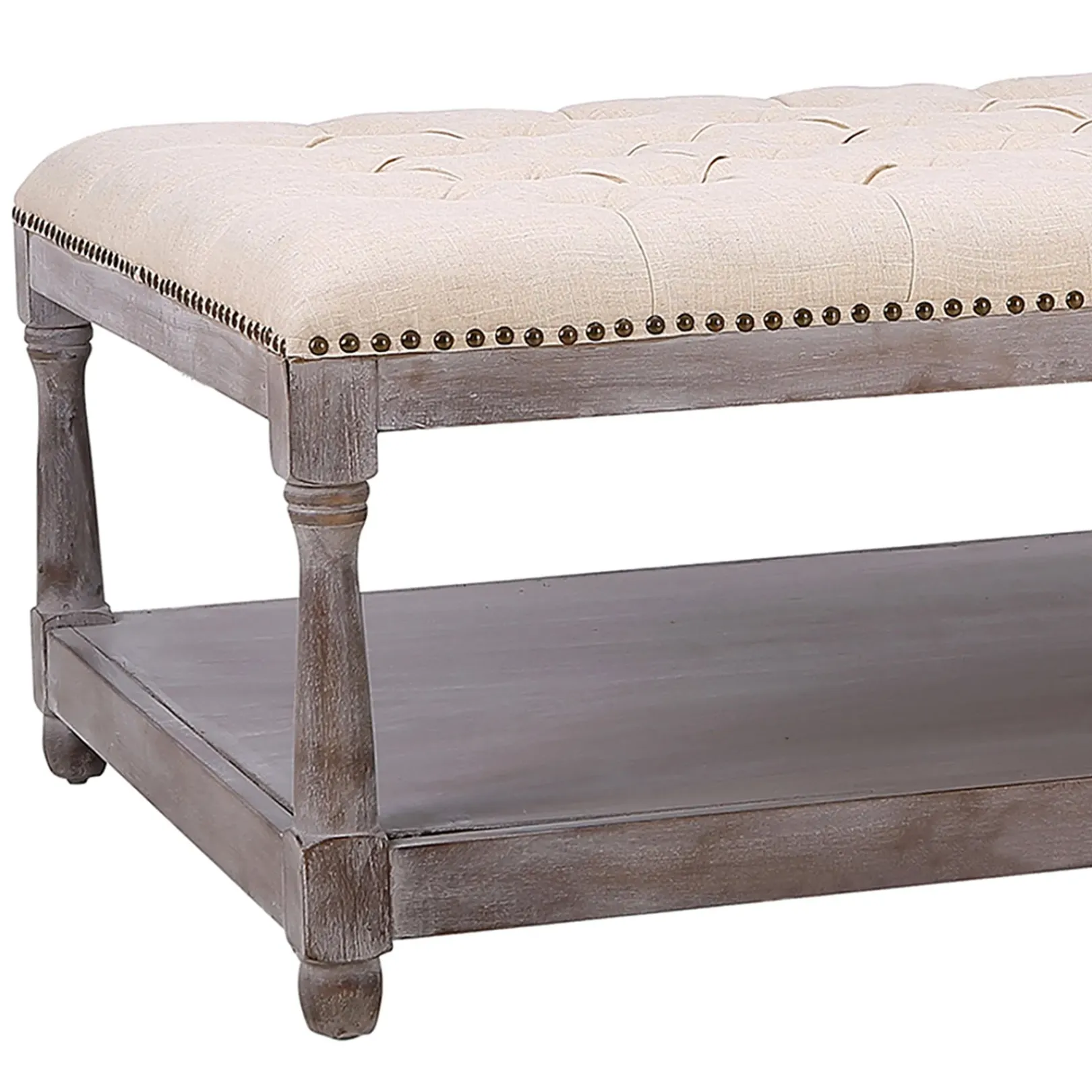 Best Jardan Tufted Ottoman Natural Kd Opening Sales Ottomans & Poufs