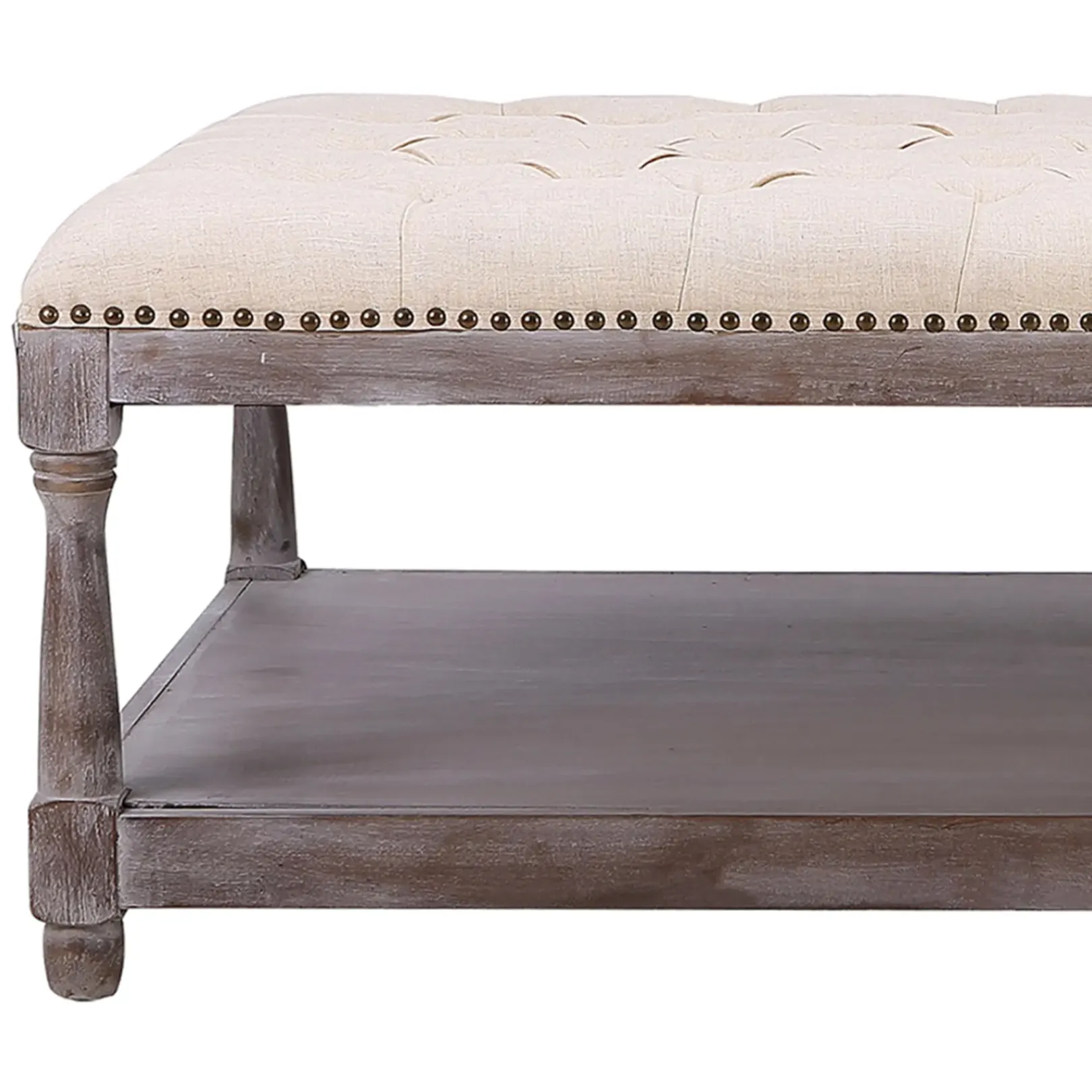 Best Jardan Tufted Ottoman Natural Kd Opening Sales Ottomans & Poufs