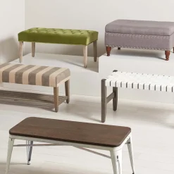Sale Jasmine Charcoal Grey Upholstered Storage Bench With Nail Heads Discount Online Stools & Benches