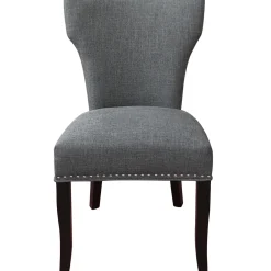 Online Jhene Ii Grey Studded Back Dining Chair Low Price Dining Chairs & Benches