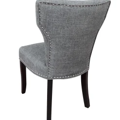 Online Jhene Ii Grey Studded Back Dining Chair Low Price Dining Chairs & Benches