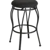 Sale Joseph Dark Grey Backless Barstool, 29 Discount Online Dining Chairs & Benches