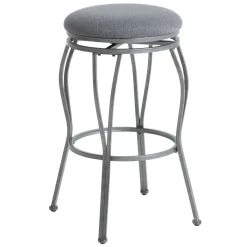 Clearance Joseph Light Grey Backless Barstool, 29 Bargain Sale Dining Chairs & Benches