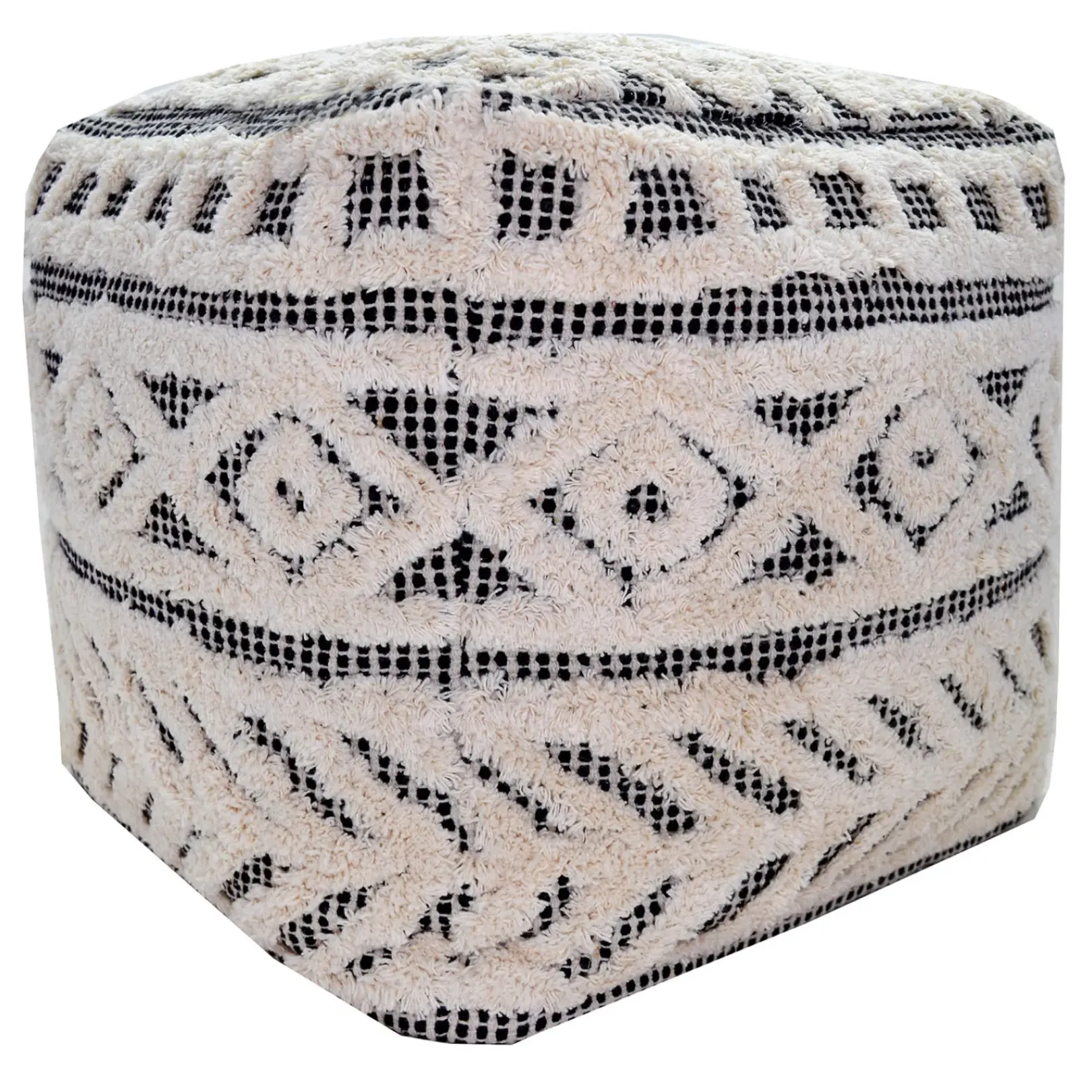 Hot Kai Diamond Tufted Pouf, 16 Outlet Ottomans & Poufs