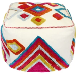 Discount Kalki Embroidered Pouf Gift Selection Ottomans & Poufs