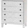 Outlet Laci White 4 Drawer Cabinet Fashion Bedroom