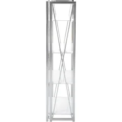 Clearance Laila Ali Astrid Chrome Bookshelf Promotion Office