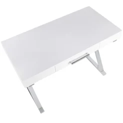 Discount Laila Ali Astrid Chrome Desk Bargain Sale Office
