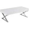 Sale Laila Ali Astrid White Coffee Table Cheaper Coffee & End Tables