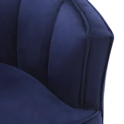 Hot Laila Ali Avani Blue Velvet Accent Chair Opening Sales Accent Chairs
