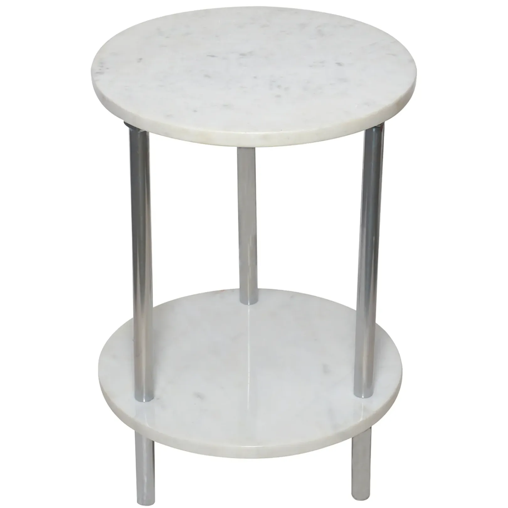 Laila Ali Iris White Marble Accent Table Opening Sales Accent Tables