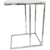 Best Laila Ali Marbled-Top Silver C-Table Flash Sale Accent Tables