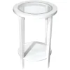 Best Laila Ali White Wooden Nightstand, 24 Discount Accent Tables