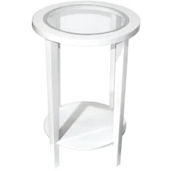 Best Laila Ali White Wooden Nightstand, 24 Discount Accent Tables