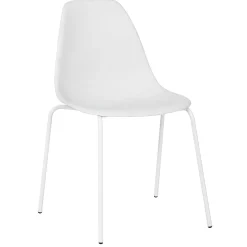 Online Lily White Dining Chair With Metal Legs Exquisite Gifts Dining Chairs & Benches