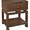Online Maddison Chestnut Wood Side Table With Drawer Discount Accent Tables