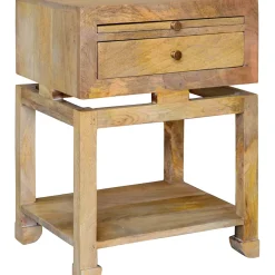 Best Maddison Natural Wood Side Table With Drawer Clearance Accent Tables