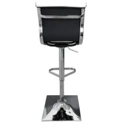 Online Maxwell Adjustable Faux Leather Barstool, White Discount Online Barstools