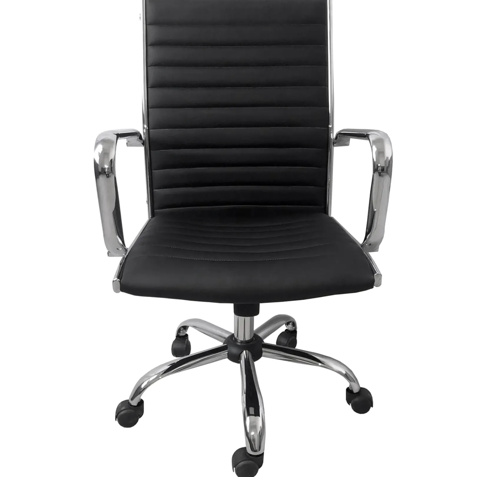 Maxwell Adjustable Faux Leather Office Chair, Black Flash Sale Office