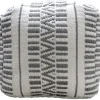 Hot Maya Handwoven Striped Square Pouf Flash Sale Ottomans & Poufs