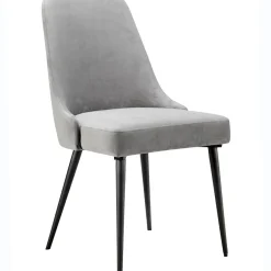 New Mereen Grey Upholstered Dining Chair Premium Dining Chairs & Benches
