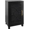 Sale Merrick Black 1-Door Cabinet Less Expensive Cabinets & Chests