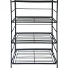 Outlet Metal 4 Tier Folding Rack With Wire Shelves Discount Online Baker'S Racks & Bar Carts
