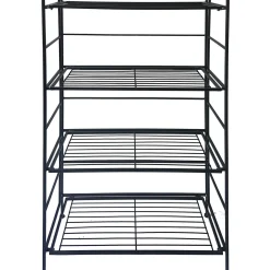 Outlet Metal 4 Tier Folding Rack With Wire Shelves Discount Online Baker'S Racks & Bar Carts