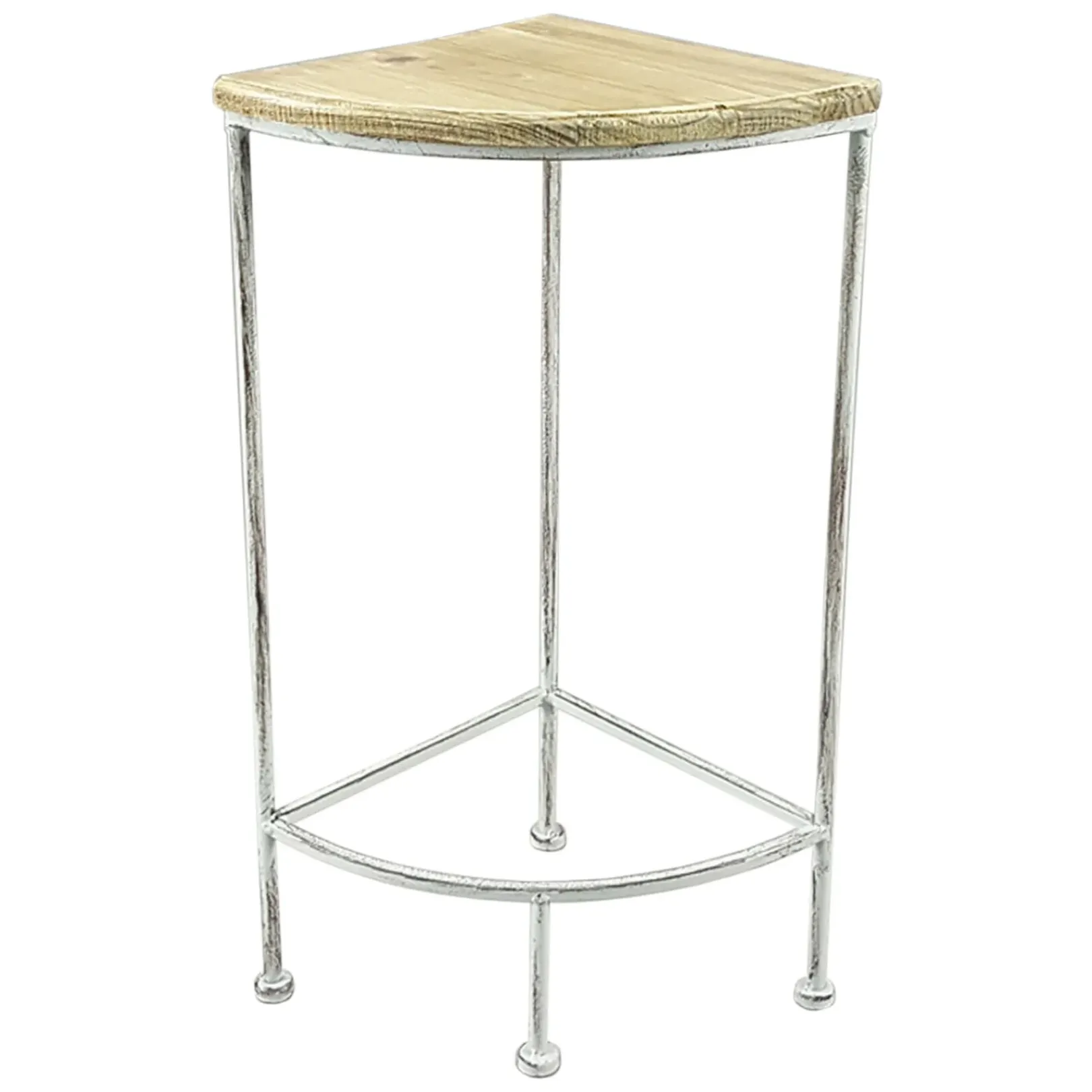 Discount Metal Corner Plant Stand With Wood Top Grey, Small Low Price Plant Stands