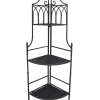 Hot Metal Corner Rack With Brown Decorative Arch & Folding Wood-Top Shelves, 47 Gift Selection Baker'S Racks & Bar Carts