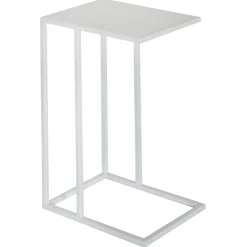 Sale Metal C-Table, White Low Price Accent Tables