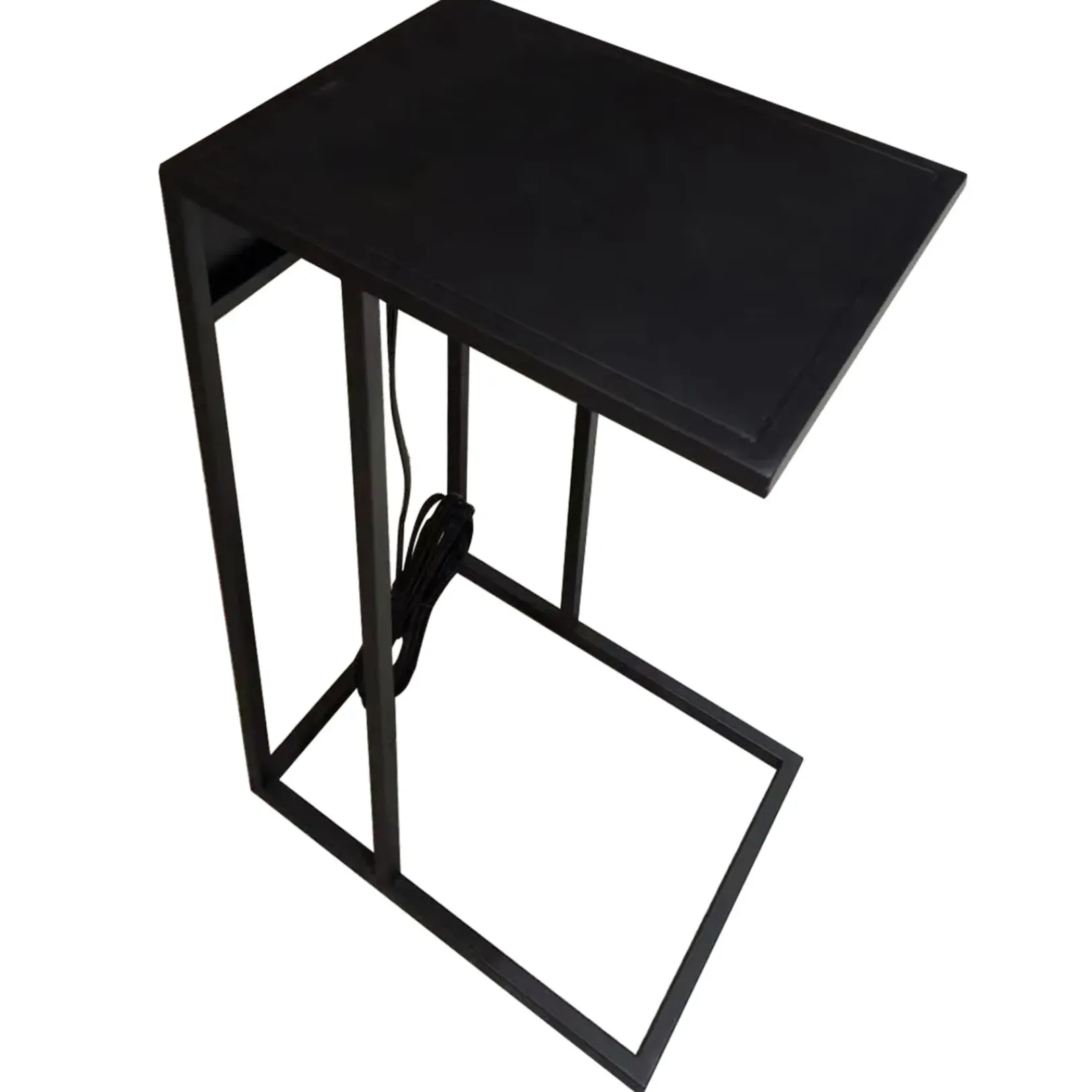Best Metal C-Table With Usb Port, Black Online Discount Accent Tables