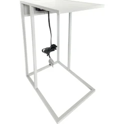 Clearance Metal C-Table With Usb Port, Grey Exquisite Gifts Accent Tables