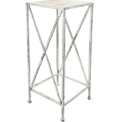 Best Metal Plant Stand With Wood Top Grey, Medium Opening Sales Plant Stands